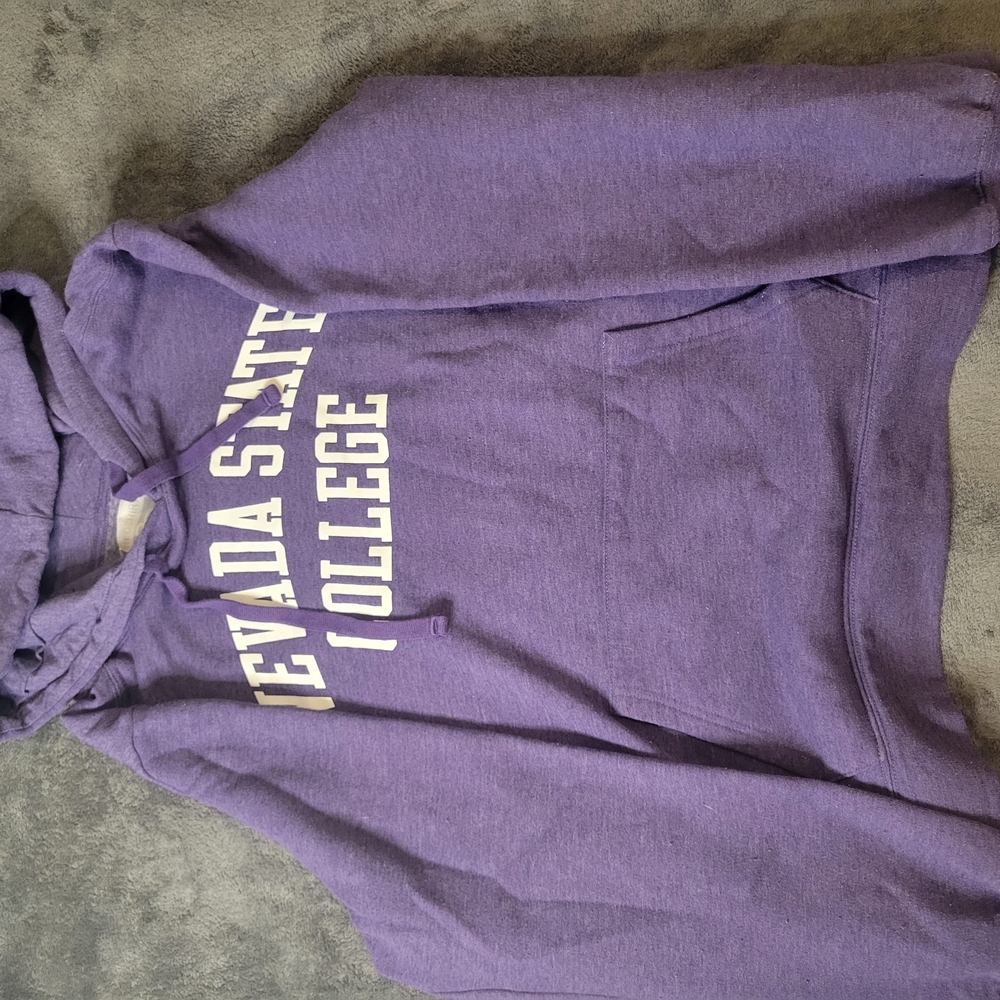 Purple Ball State Sweatshirt with White Text